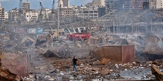 Satu Warga Negara Indonesia (WNI) di Beirut, Lebanon dikabarkan terimbas ledakan besar, Selasa (4/8/2020) waktu setempat. IST