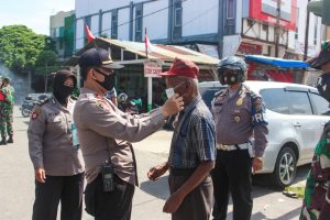 Polsek dan Koramil/02 Padang Timur Imbau Masyarakat Patuhi Protokol Kesehatan