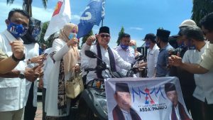 Mendaftar Pertama ke KPU Kabupaten Solok, Asda- Pandu Naik ATV