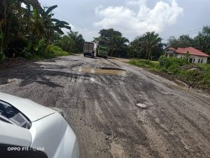 Jalinsum di Dharmasraya Semakin Parah, Pengendara jadi Korban