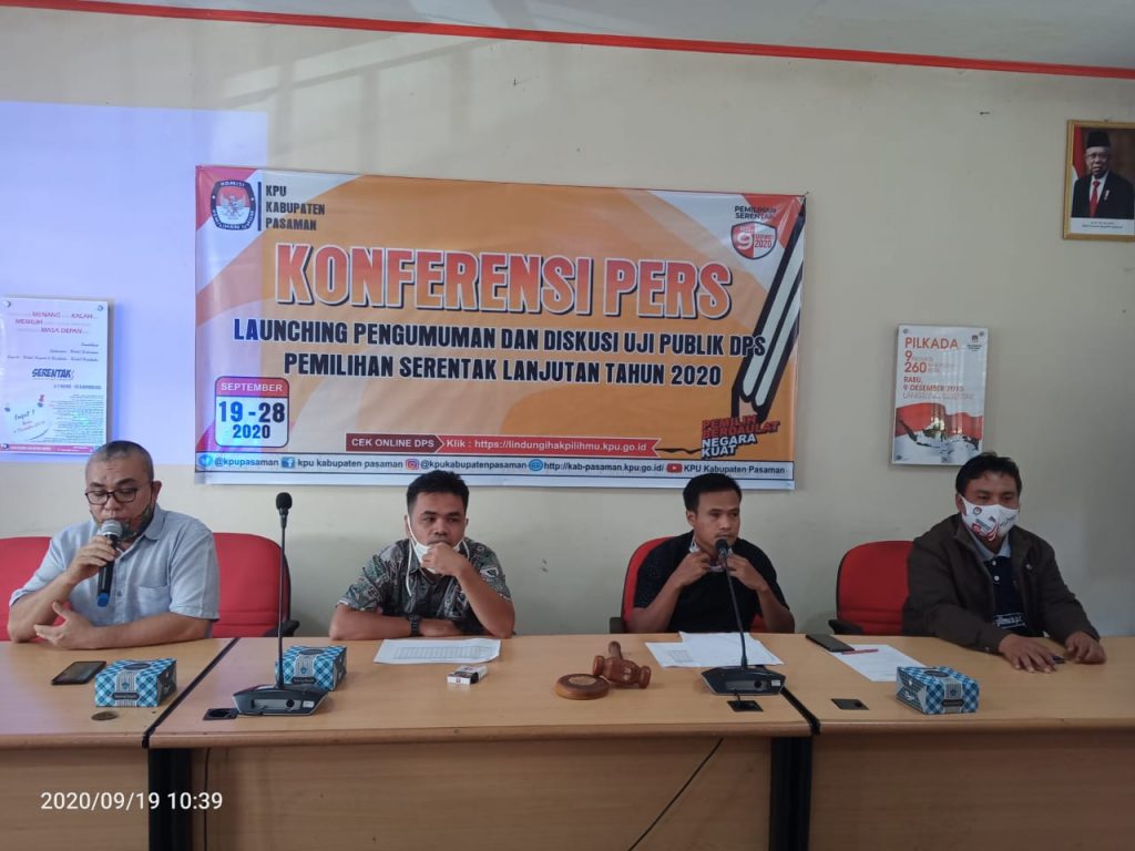 Uji Publik DPS, KPU Pasaman Cek Data Jurnalis