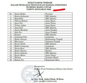 Haluan, Salah Satu Media Massa Berbahasa Indonesia Terbaik 2020