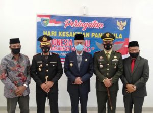 Mardi Bersama Forkopimda Ikuti Upacara Hari Kesaktian Pancasila Secara Virtual
