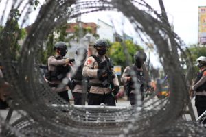 Pasca Diserang, Polsek Sungai Pagu Dijaga Brimob Polda Sumbar