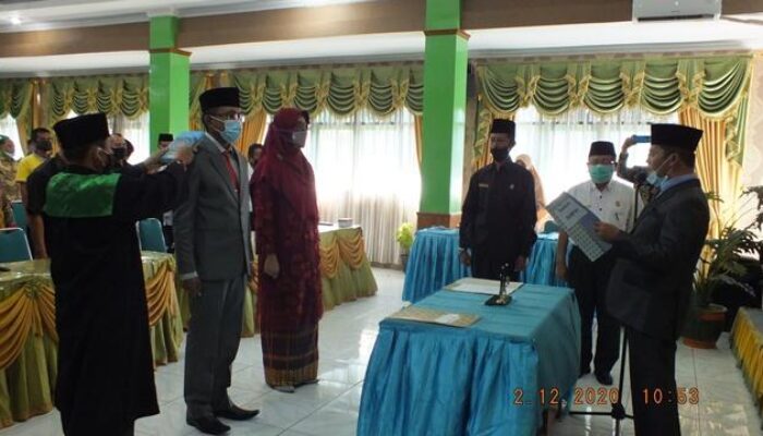 Dua Kepala Madrasah Dilantik, Kakankemenag Padang Sampaikan Pesan Ini