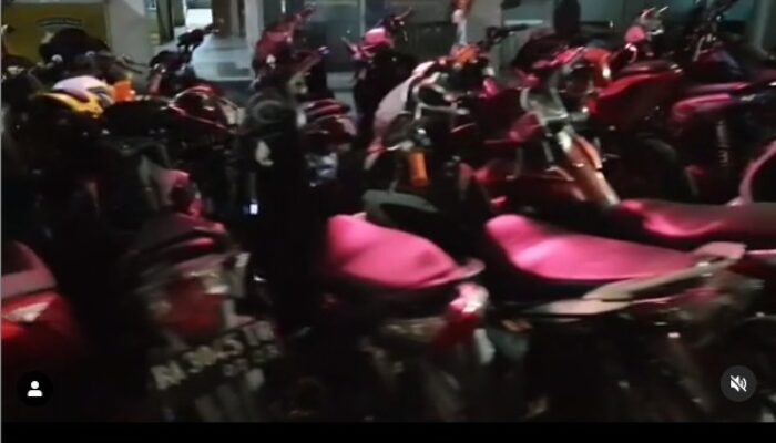 Operasi One Night Service, Polresta Padang Sita 7 Mobil dan Puluhan Motor