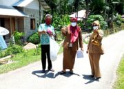1100 Lembar Masker Dibagikan di Nagari Gadang Lumpo