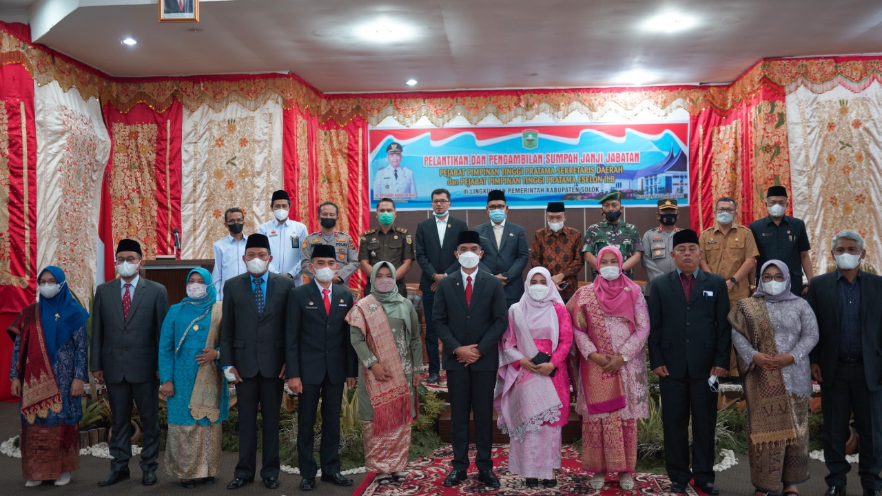 bupati solok lantik pejabat