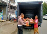 Reaksi Cepat Polresta Padang, Satu Truk Mie Instan Disalurkan ke Pasbar