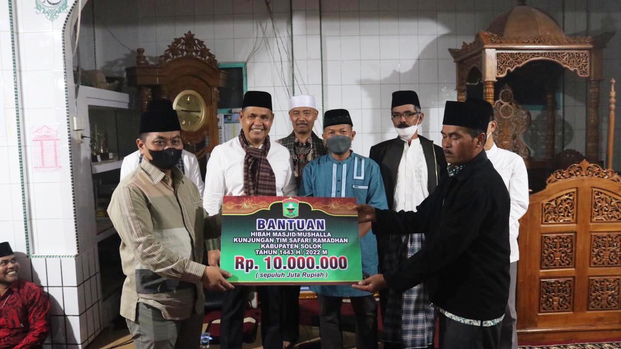 bupati solok rp700 juta danau kembar