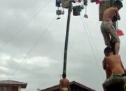 Diguyur Hujan, Lomba Tujuh Belasan di Balai Panjang Lurah Meriah