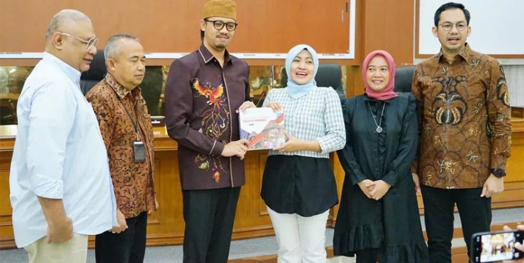 Wali Kota Bukittinggi menerima kunjungan kerja Komisioner KPI Pusat di Aula Balaikota setempat, Kamis(4/8).Ist