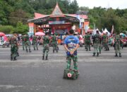 Satgas TMMD Pessel Ikut Senam Massal Bersama Pokdarwis Painan