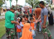 Tanamkan Cinta NKRI, Satgas TMMD Pessel Terima Kunjungan TK Negeri Pembina 02 Painan