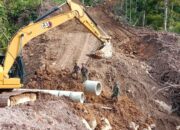 Pengerjaan Gorong-gorong Kegiatan TMMD di Pessel Hampir Rampung 