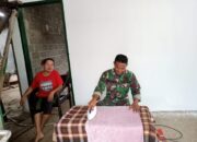 Wah! Anggota Satgas TMMD Pessel Bantu Ibu Asuh Setrika Pakaian