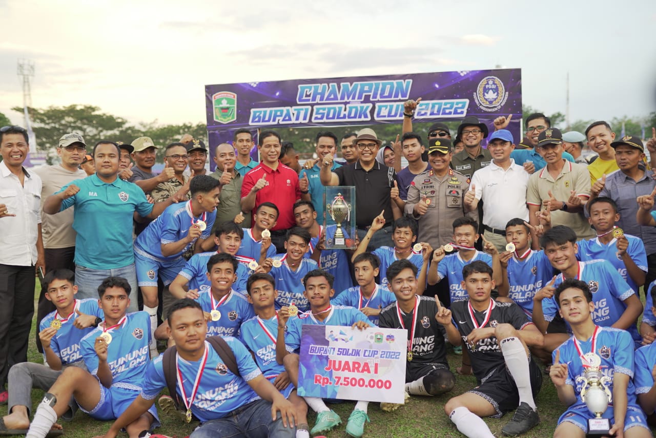 Gunung Talang Juara Bupati Solok Cup 2022
