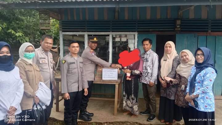 Pemkab Polres Dharmasraya Bantuan Stunting