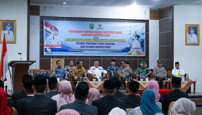 Pengurus Baznas Dikukuhkan, Bupati Solok: Jalankan Amanah dengan Baik