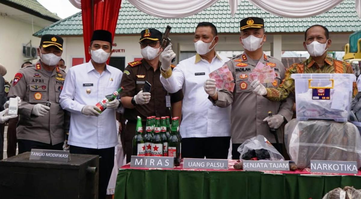 barang bukti narkoba bupati solok