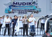 Menteri BUMN Bersama Menteri Perhubungan Lepas Ribuan Pemudik BUMN dari GBK