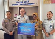 Jasa Raharja Sumbar, Berikan Bantuan Pengadaan Pojok Baca di Samsat Payakumbuh