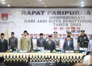 Ketua DPRD Beny Yusrial Pimpin Rapat Paripurna HJK Bukittinggi ke-239