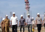 SUTAN RISKA TINJAU PEMBANGUNAN PASAR RAKYAT MODERN KABUPATEN DHARMASRAYA