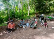 Sambil Komsos, Serka Wendrizal Ajak Warga Pelihara Hasil TMMD Kodim 0311 Pesisir Selatan