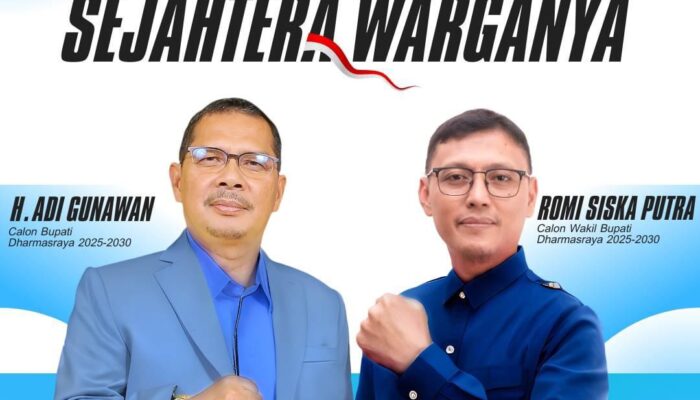 Kotak Kosong Dharmasraya Batal, Pasangan Adi Gunawan-Romi Siska Daftar KPU Dharmasraya