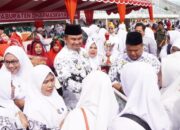 Peringatan Hari Guru dan HUT PGRI ke-79 Ribuan Guru Dharmasraya Temu Akbar Bersama Sutan Riska