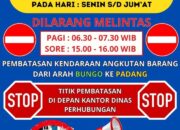 Dishub Dharmasraya Berlakukan Pembatasan Jam Operasional Kendaraan Angkutan Barang