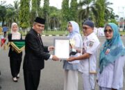 Pemkab Dharmasraya Gelar Upacara Hari Pahlawan dan Hari Kesehatan Nasional