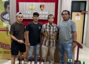 Polres Pesisir Selatan Razia Miras, Tujuh Kardus Diamankan dari Mobil Travel