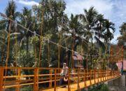 Akses Warga Pulih, Jembatan Gantung Lubuk Nyiur Batang Kapas Rampung