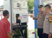 Cegah Konflik dan Penyelewengan, Polsek Batang Kapas Awasi Penyaluran BBM Bersubsidi di SPBU Pasar Kuok
