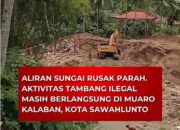 Viral! Aktivitas Dulang Emas Ilegal di Muaro Kalaban Diduga Dekat Pemukiman Warga, Netizen Geram: “Kalau Banjir Siapa Salah?”