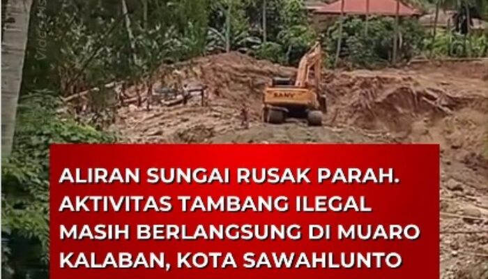 Viral! Aktivitas Dulang Emas Ilegal di Muaro Kalaban Diduga Dekat Pemukiman Warga, Netizen Geram: “Kalau Banjir Siapa Salah?”