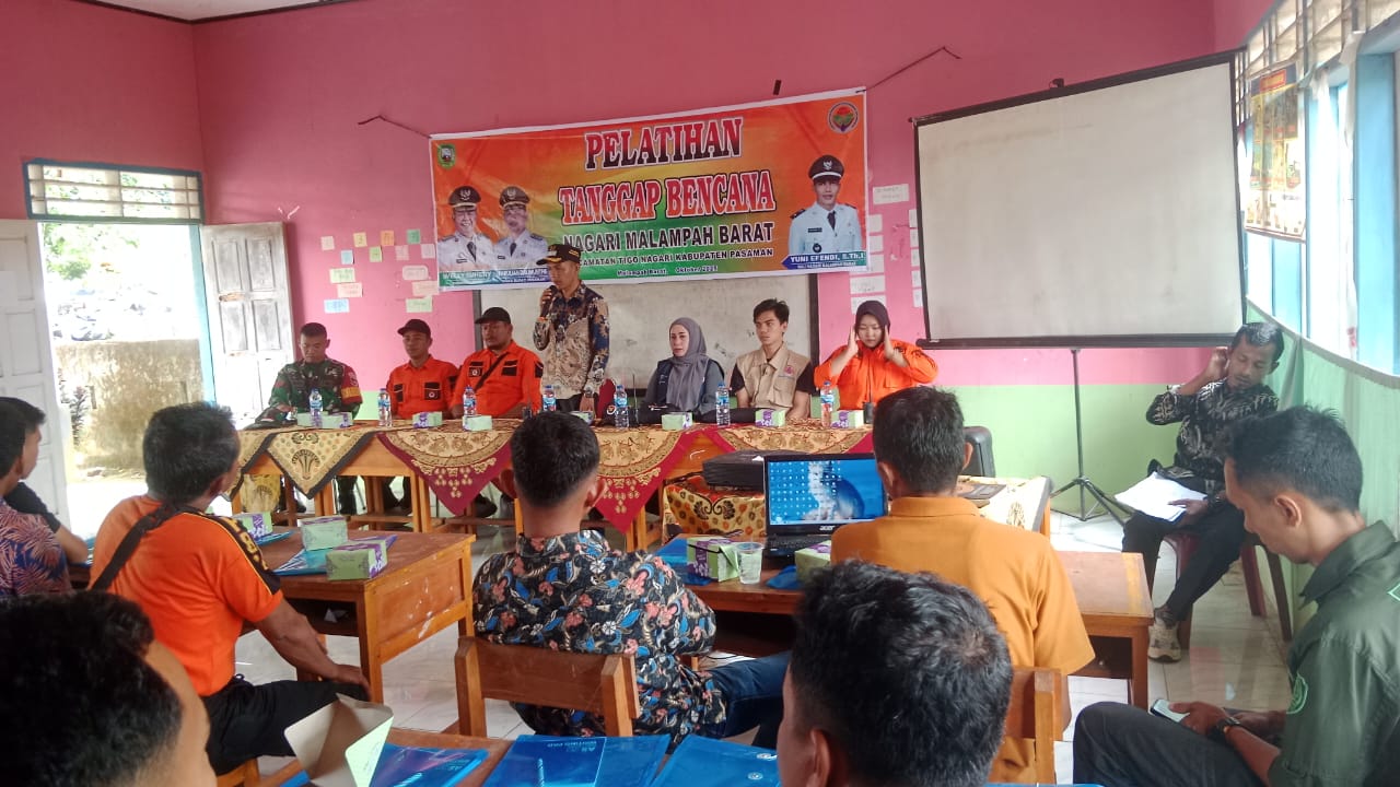 Pemerintah Nagari Malampah Barat Gelar Pelatihan Tagana untuk Tingkatkan Kesiapsiagaan Bencana