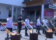 Hadiri Pemusnahan Barang Bukti, Wawako Ibnu Asis Dorong Penguatan Perda Anti Narkoba