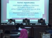 Wali Kota Bukittinggi Sampaikan Raperda Perubahan Kedua Susunan Perangkat Daerah