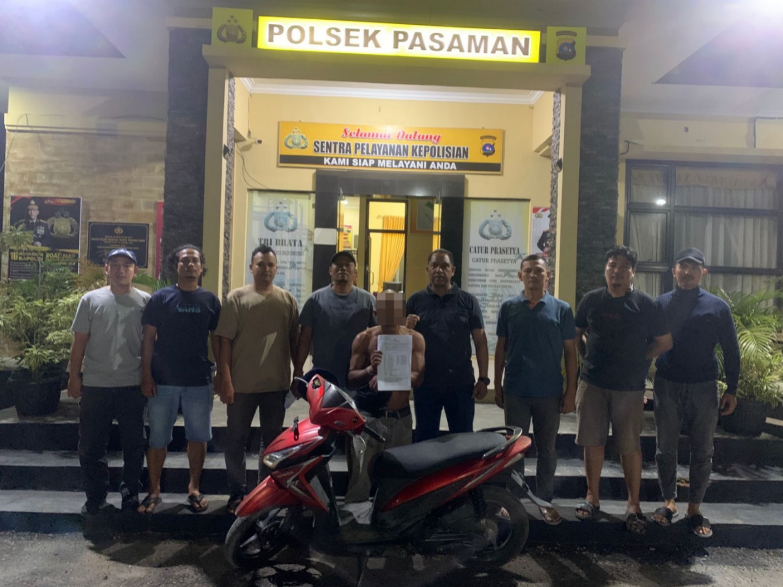 Tim Opsnal Unit Reskrim Polsek Pasaman Ringkus Seorang Residivis Pelaku Curanmor