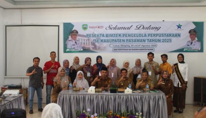 Dorong Literasi Digital, Pemkab Pasaman Gelar Bimtek Pengelola Perpustakaan