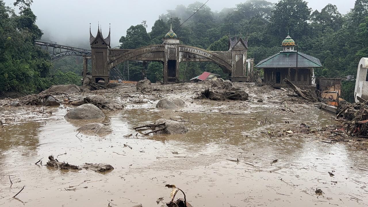 Galodo Terjang Batas Kota Padang Panjang,Warga Diminta Waspada