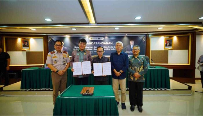 UNAND-Barantin Perkuat Riset dan SDM Karantina Nasional