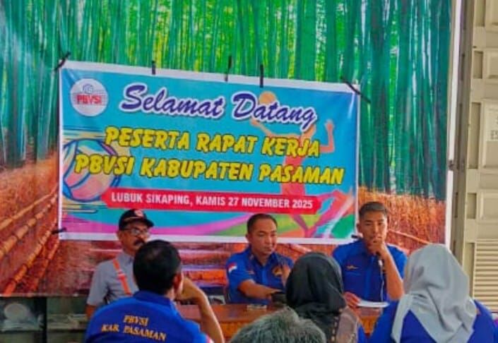 PBVSI Pasaman Gelar Rakerda 2025, Salamat Siap Maju sebagai Ketua KONI