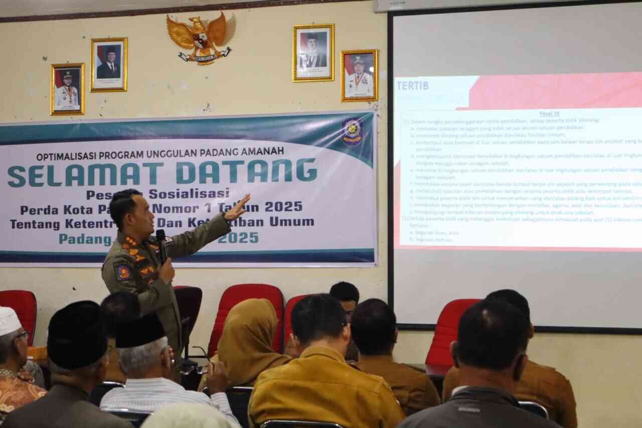 Pemko Padang Lanjutkan Sosialisasi Perda No. 01 tahun 2025 tentang Tantribum