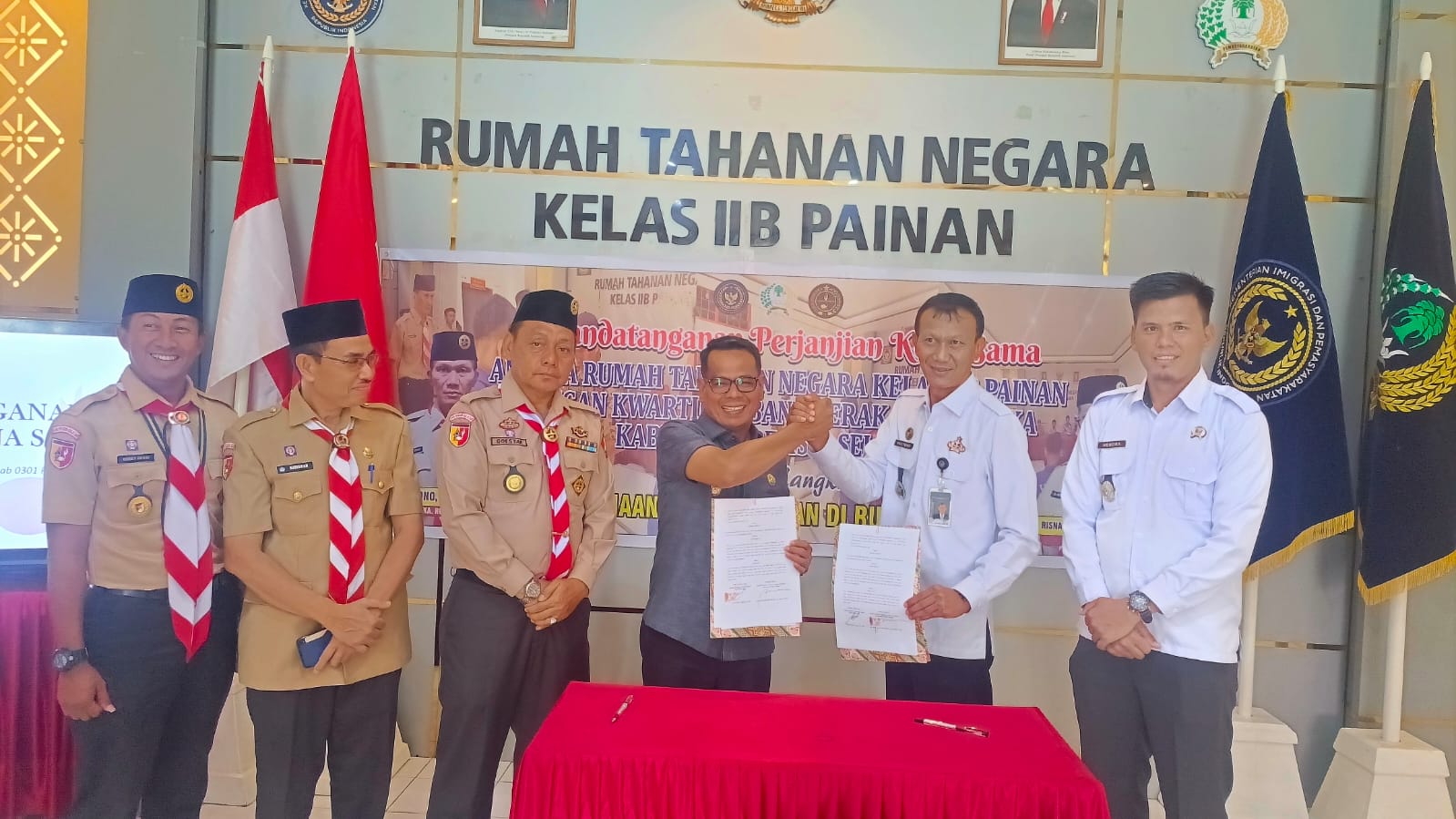 Rutan Painan dan Kwarcab Gerakan Pramuka Pessel Bentuk Gugus Depan bagi Warga Binaan