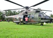 TNI AU Kerahkan Heli Caracal untuk Dukung Peninjauan dan Bantuan Kemanusiaan di Wilayah Terdampak Bencana Sumatera Barat