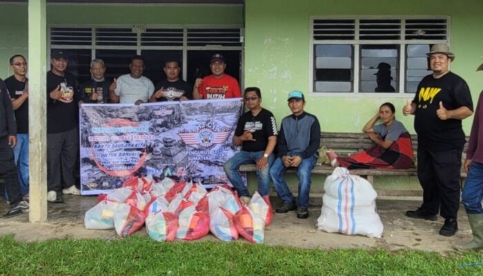 Solidaritas Komunitas Honda Tiger, HTCI Sumbar Hadir Bantu Warga Palembayan Terdampak Galodo